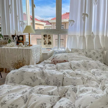 Load image into Gallery viewer, French Flower Painting Bedding Set 花の絵寝具カバー3点/4点セット