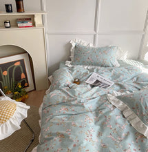 画像をギャラリービューアに読み込む, French Blue Flower Bedding Set フレンチブルーフラワー寝具カバーセット