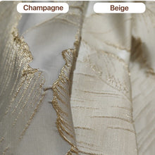 画像をギャラリービューアに読み込む, 【オーダー可】Luxury Gold Leaf Curtain 贅沢リーフ柄金箔カーテン