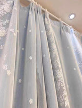 画像をギャラリービューアに読み込む, 【オーダー可】Flora Double Layer Curtain 姫系花柄二重カーテン