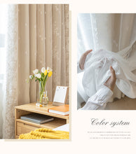 画像をギャラリービューアに読み込む, 【オーダー可】Flora Double Layer Curtain 姫系花柄二重カーテン