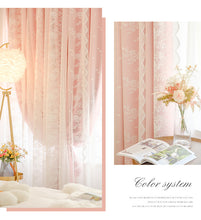 画像をギャラリービューアに読み込む, 【オーダー可】Flora Double Layer Curtain 姫系花柄二重カーテン