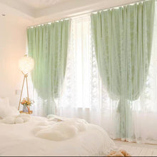 画像をギャラリービューアに読み込む, 【オーダー可】Flora Double Layer Curtain 姫系花柄二重カーテン