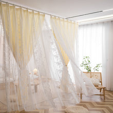 画像をギャラリービューアに読み込む, 【オーダー可】Flora Double Layer Curtain 姫系花柄二重カーテン