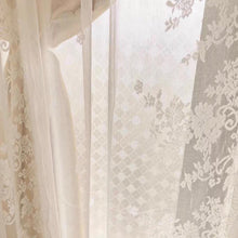 画像をギャラリービューアに読み込む, 【オーダー可】Flora Double Layer Curtain 姫系花柄二重カーテン