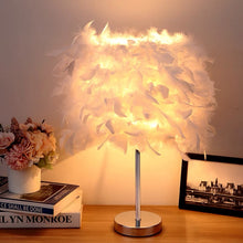 Load image into Gallery viewer, White Feather Lamp ホワイト羽のランプ