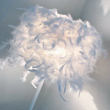 Load image into Gallery viewer, White Feather Lamp ホワイト羽のランプ