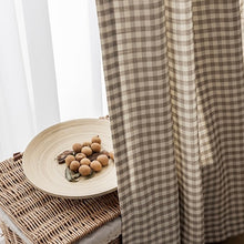 画像をギャラリービューアに読み込む, 【オーダー可】Gingham Check Curtain ギンガムチェックカーテン
