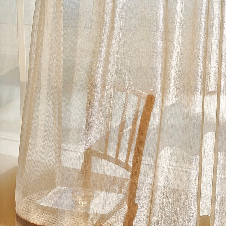 六畳の憩 French Starlight Tulle Curtain フレンチ星影レースカーテン