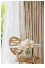 画像をギャラリービューアに読み込む, 【オーダー可】Luxury Gold Leaf Curtain 贅沢リーフ柄金箔カーテン