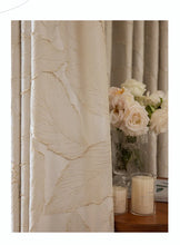 画像をギャラリービューアに読み込む, 【オーダー可】Luxury Gold Leaf Curtain 贅沢リーフ柄金箔カーテン