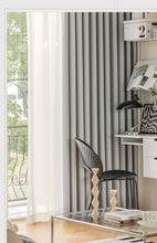 画像をギャラリービューアに読み込む, 【オーダー可】Chenille Cross Stripe Curtain シェニール織クロスストライプカーテン