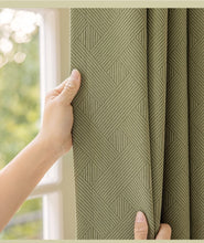 画像をギャラリービューアに読み込む, 【オーダー可】Chenille Cross Stripe Curtain シェニール織クロスストライプカーテン