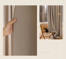 画像をギャラリービューアに読み込む, 【オーダー可】Chenille Cross Stripe Curtain シェニール織クロスストライプカーテン