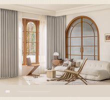 画像をギャラリービューアに読み込む, 【オーダー可】Chenille Cross Stripe Curtain シェニール織クロスストライプカーテン