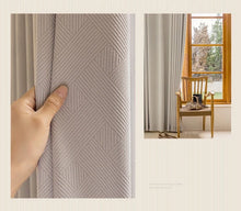 画像をギャラリービューアに読み込む, 【オーダー可】Chenille Cross Stripe Curtain シェニール織クロスストライプカーテン