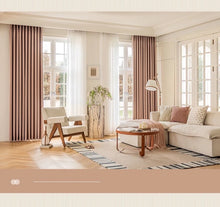 画像をギャラリービューアに読み込む, 【オーダー可】Chenille Cross Stripe Curtain シェニール織クロスストライプカーテン