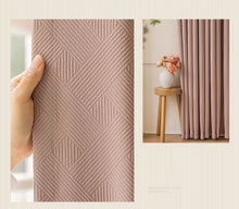 画像をギャラリービューアに読み込む, 【オーダー可】Chenille Cross Stripe Curtain シェニール織クロスストライプカーテン