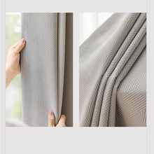 画像をギャラリービューアに読み込む, 【オーダー可】Chenille Cross Stripe Curtain シェニール織クロスストライプカーテン