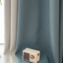 画像をギャラリービューアに読み込む, 【オーダー可】Chenille Cross Stripe Curtain シェニール織クロスストライプカーテン