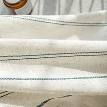 画像をギャラリービューアに読み込む, 【オーダー可】Blue Stripe Linen Curtain ブルーストライプリネンカーテン