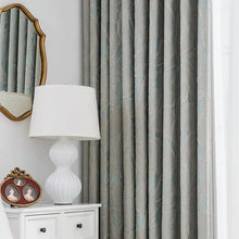 画像をギャラリービューアに読み込む, 【オーダー可】Luxury Gold Leaf Curtain 贅沢リーフ柄金箔カーテン