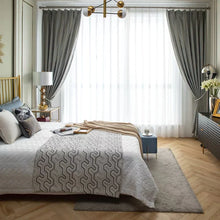 画像をギャラリービューアに読み込む, 【オーダー可】Luxury Gold Leaf Curtain 贅沢リーフ柄金箔カーテン