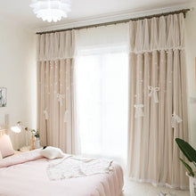 画像をギャラリービューアに読み込む, 【オーダー可】Romantic Star Double Layer Curtains ver.2 星柄の二重カーテンアップグレード版