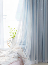 画像をギャラリービューアに読み込む, 【オーダー可】Romantic Star Double Layer Curtains ver.2 星柄の二重カーテンアップグレード版
