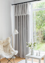 画像をギャラリービューアに読み込む, 【オーダー可】Romantic Star Double Layer Curtains ver.2 星柄の二重カーテンアップグレード版