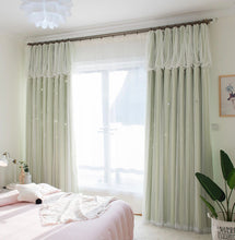 画像をギャラリービューアに読み込む, 【オーダー可】Romantic Star Double Layer Curtains ver.2 星柄の二重カーテンアップグレード版