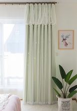 画像をギャラリービューアに読み込む, 【オーダー可】Romantic Star Double Layer Curtains ver.2 星柄の二重カーテンアップグレード版