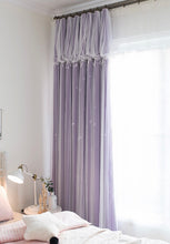 画像をギャラリービューアに読み込む, 【オーダー可】Romantic Star Double Layer Curtains ver.2 星柄の二重カーテンアップグレード版