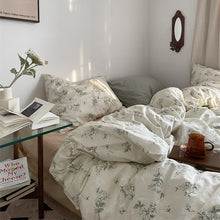 画像をギャラリービューアに読み込む, Vintage Gardenia Bedding Set クチナシ花柄の寝具カバーセット