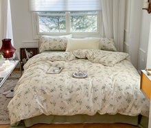 Load image into Gallery viewer, Vintage Gardenia Bedding Set クチナシ花柄の寝具カバーセット
