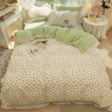 画像をギャラリービューアに読み込む, Fresh Floral Bedding Set 春の花寝具カバー3点/4点セット(三色展開)