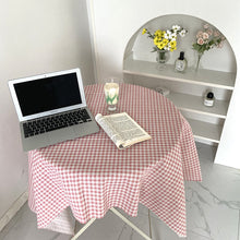 画像をギャラリービューアに読み込む, Korean Check Tablecloth 韓国風チェックテーブルクロス(8色展開)