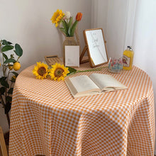 画像をギャラリービューアに読み込む, Korean Check Tablecloth 韓国風チェックテーブルクロス(8色展開)