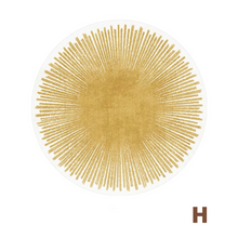 画像をギャラリービューアに読み込む, Modern Art Round Carpet モダンアートラウンドカーペット9種