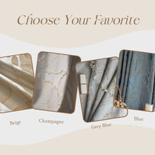 画像をギャラリービューアに読み込む, 【オーダー可】Luxury Gold Leaf Curtain 贅沢リーフ柄金箔カーテン