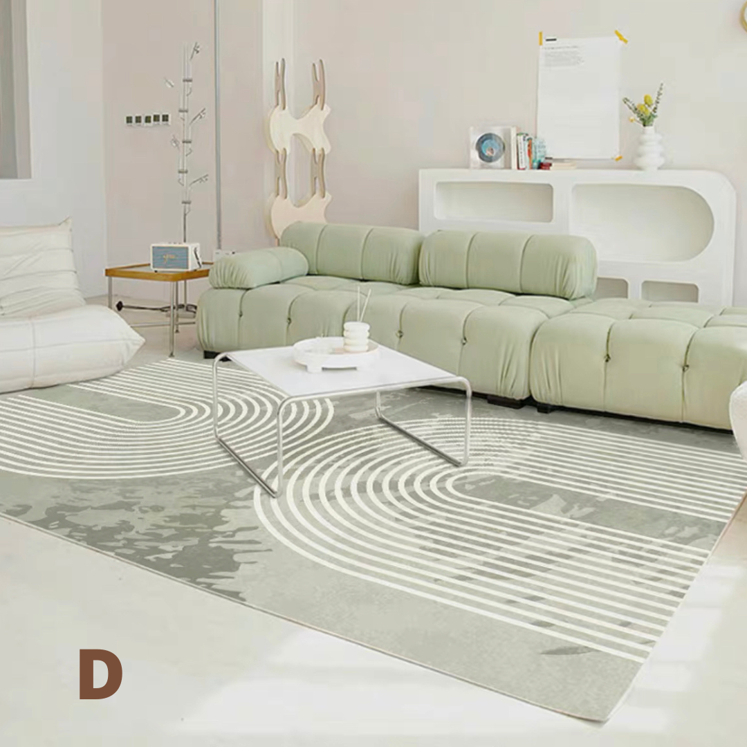 六畳の憩 9Design Refreshing Green Carpet 爽やかな癒しの緑色カーペット