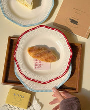 画像をギャラリービューアに読み込む, French Embossed Flower Plate 浮き彫りフラワープレート
