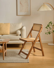 Load image into Gallery viewer, Rattan Folding Chair ラタン折りたたみチェア
