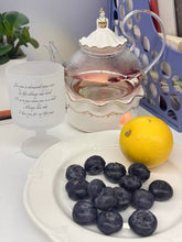 画像をギャラリービューアに読み込む, Frosted Stem Cup with English Text 英字入りフロストステムグラス
