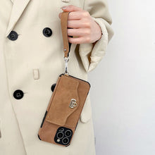 Load image into Gallery viewer, Pocket Wallet Shoulder iPhone Case ポケット付きショルダーiPhoneケース
