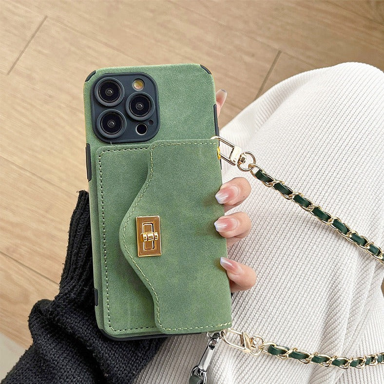 Pocket Wallet Shoulder iPhone Case ポケット付きショルダーiPhoneケース