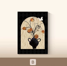 Load image into Gallery viewer, Persimmon Decorative Painting 柿のインテリア絵画｜壁アート
