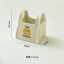 Load image into Gallery viewer, Ceramic Mini Tote Storage セラミックミニトート型収納
