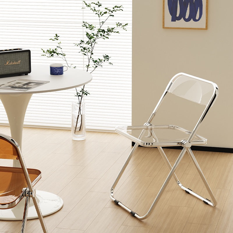 六畳の憩 Transparent Acrylic Folding Chair アクリル折りたたみ