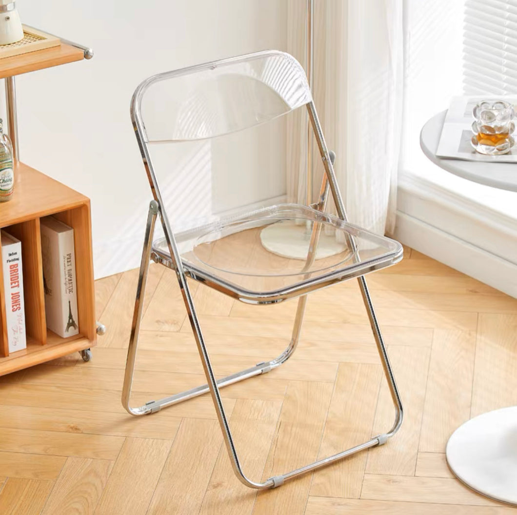 Transparent Acrylic Folding Chair アクリル折りたたみチェア（多色展開）